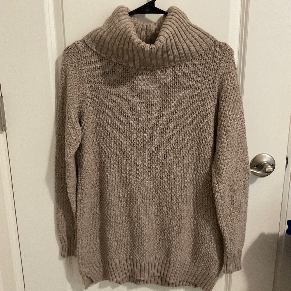 Tan Turtleneck